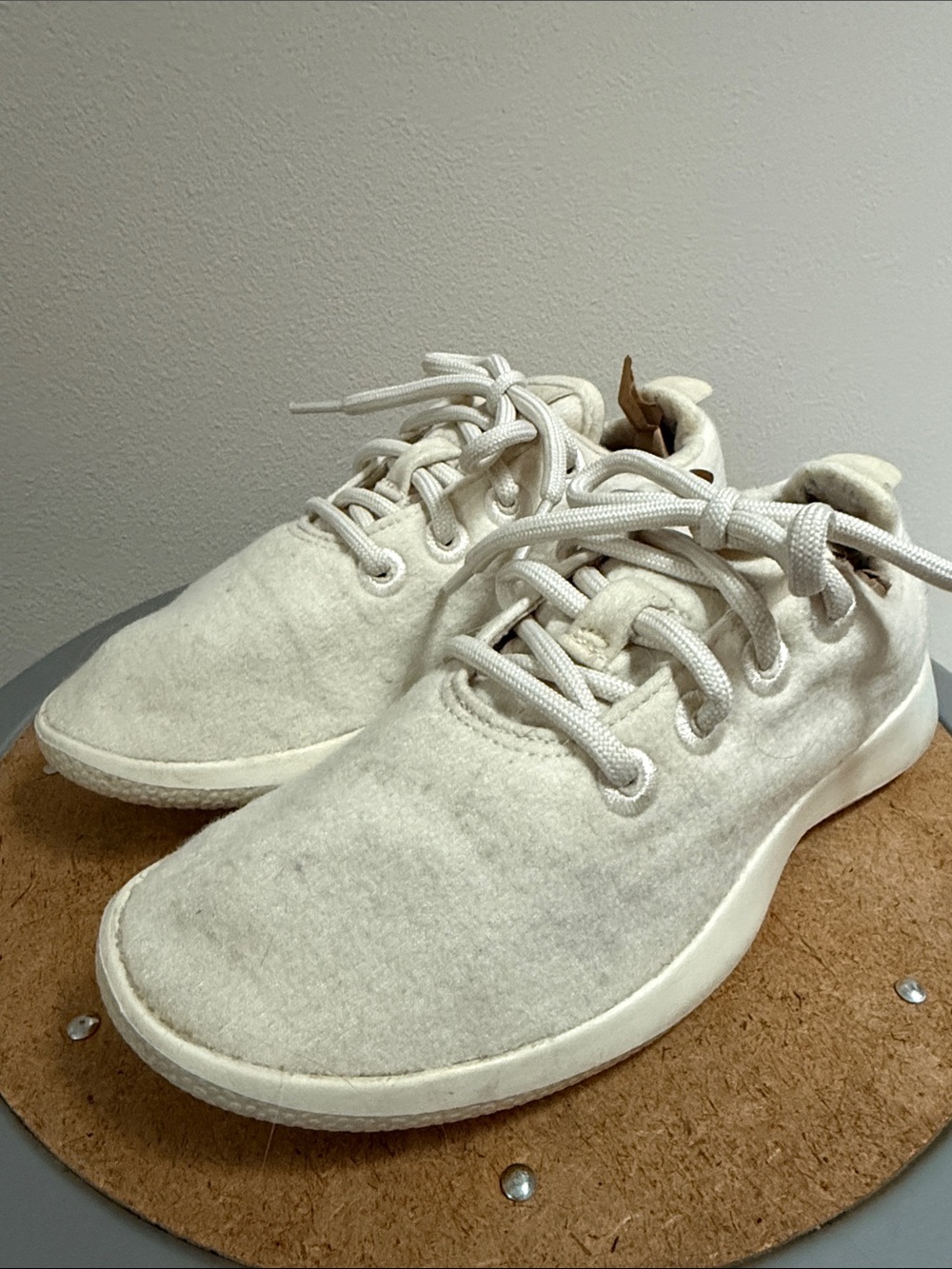 allbirds Women's Natural Wool Running Shoes - Cream/White